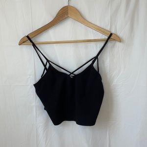 BLACK CROP TOP